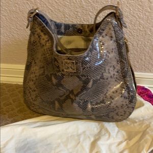 Tory Burch Snake Skin Shoulder Bag